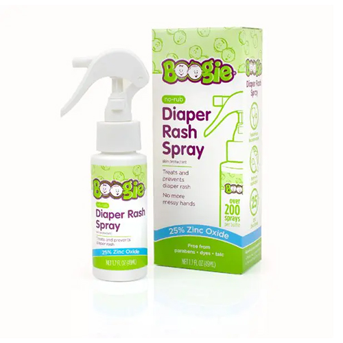 Boogie Bottoms No-Rub Baby Diaper Rash Cream Spray