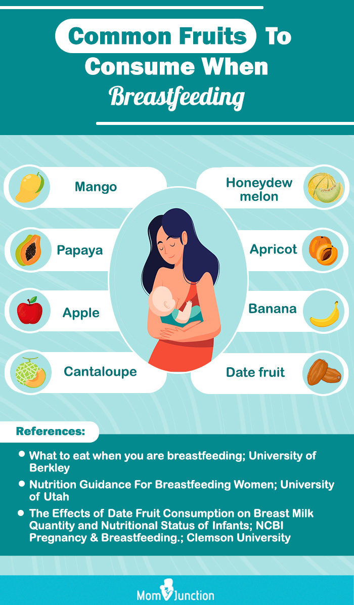 common fruits to consume when breastfeeding (infographic)