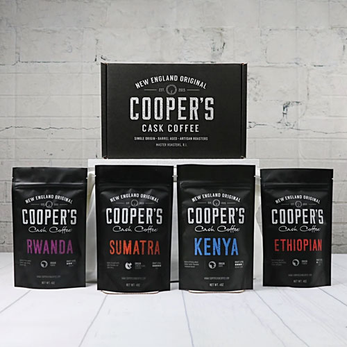 Cooper's Cask Coffee Bourbon Coffee Whole Bean Set