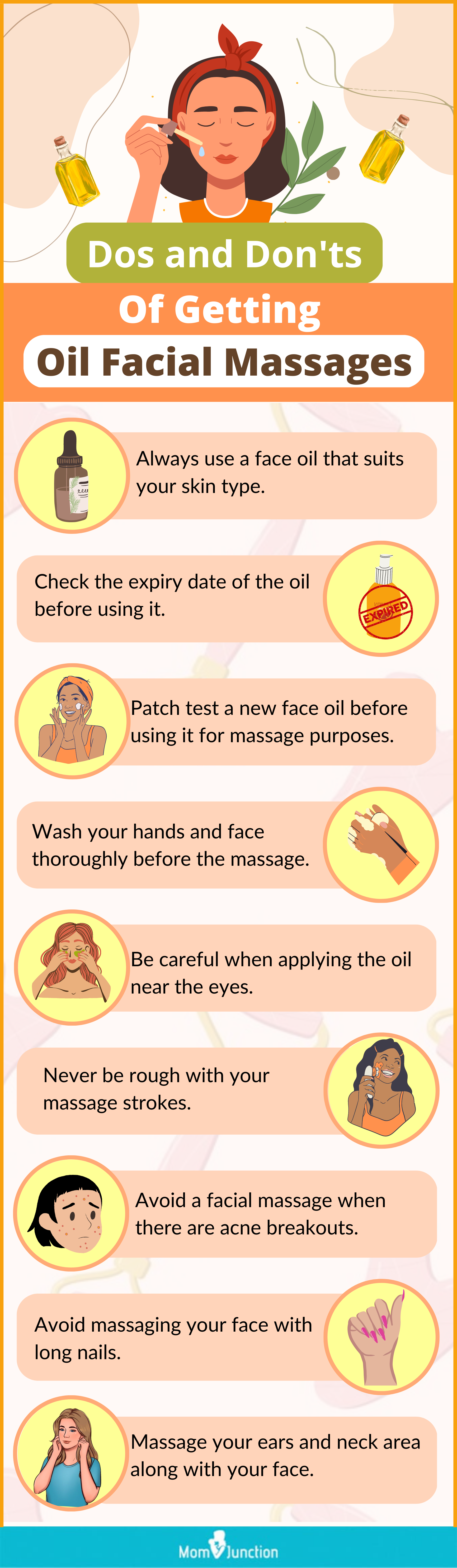 Dos And Don’ts Of Getting Oil Facial Massages (infographic)