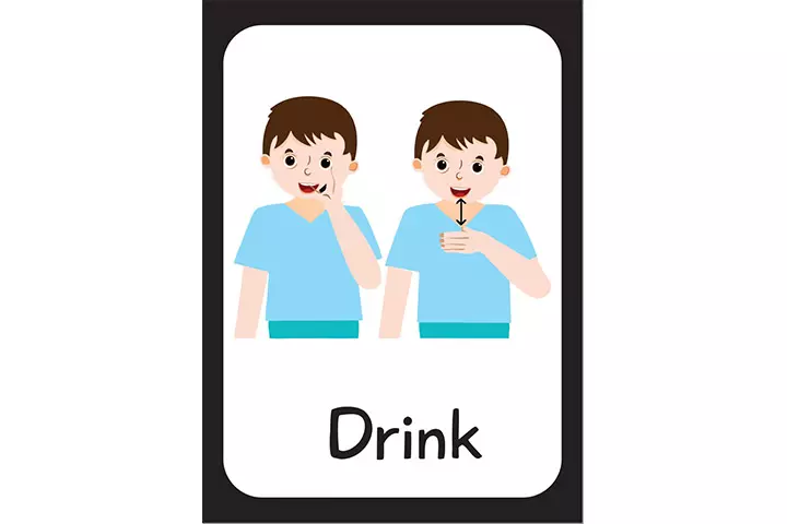 Drink in sign language