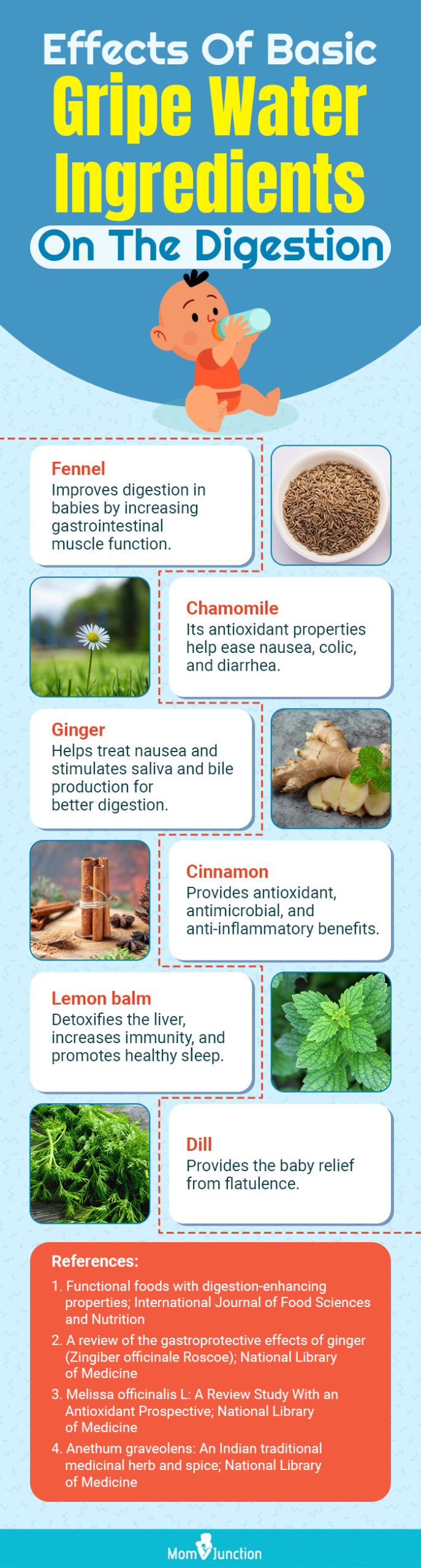Effects Of Basic Gripe Water Ingredients On The Digestion (infographic)