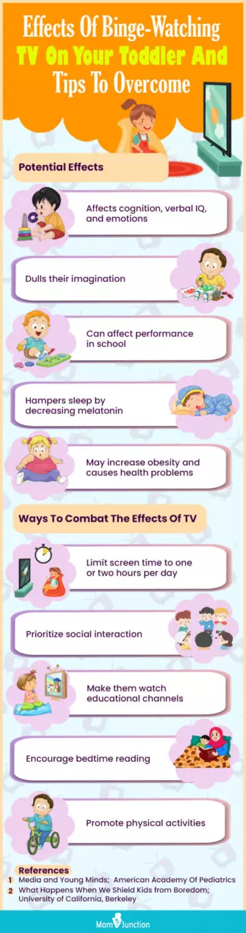 effects of binge watching tv on your toddler and tips to overcome (infographic)