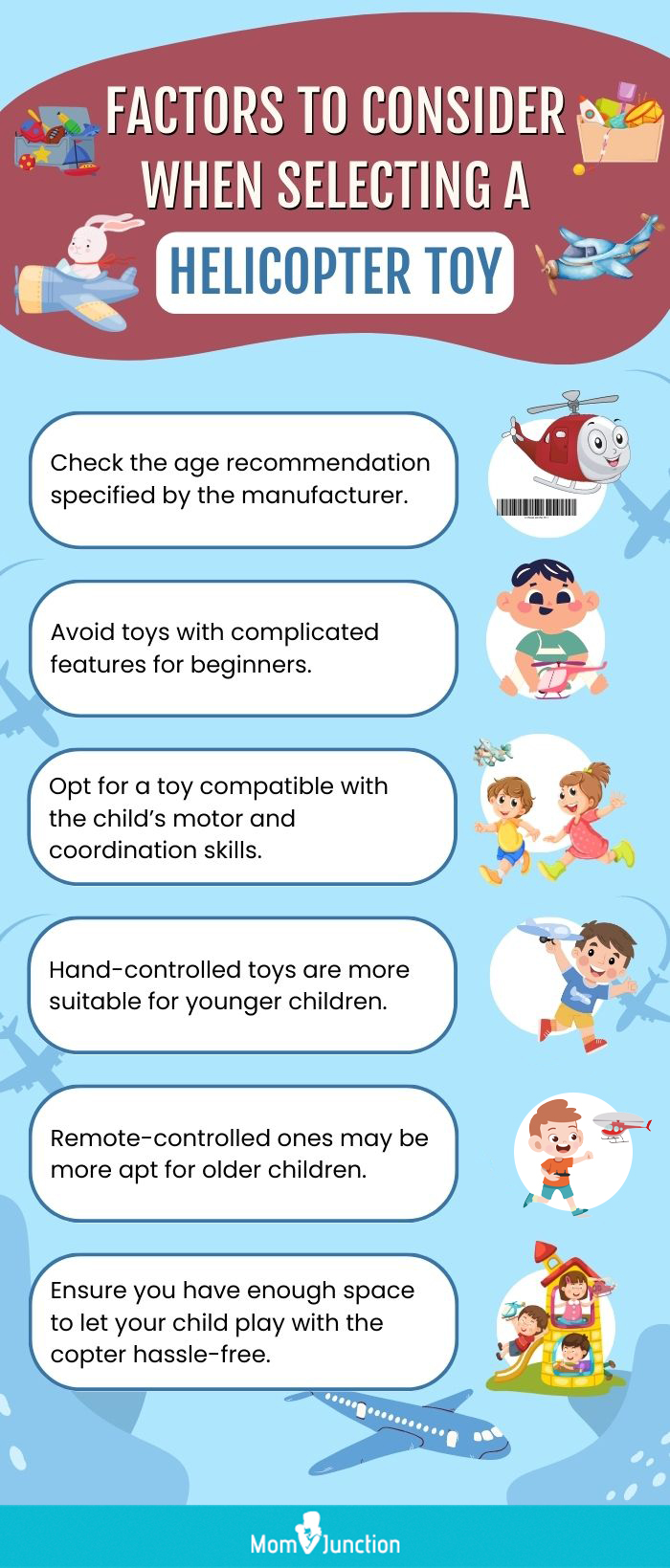 Factors To Consider When Selecting A Helicopter Toy (infographic)