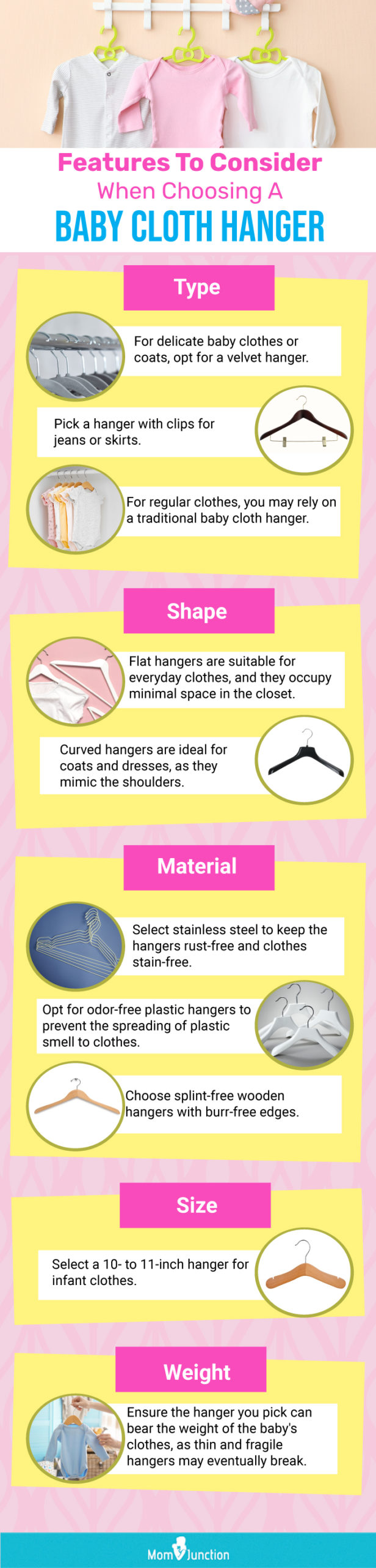 Features To Consider When Choosing A Baby Cloth Hanger