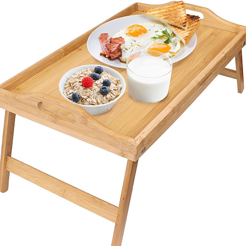 Greenco Bamboo Foldable Table