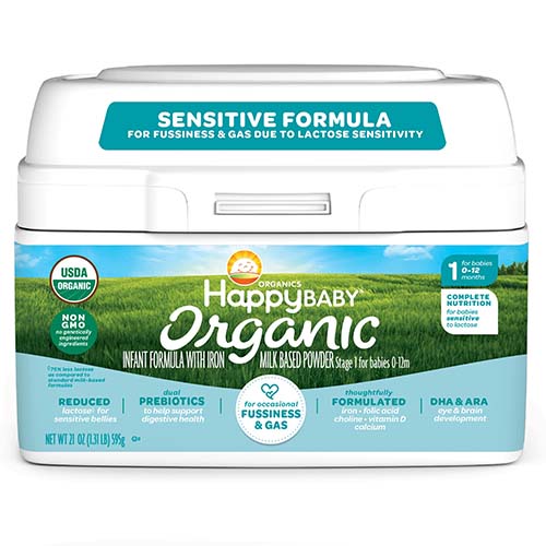 Best For Sensitive Tummies: Happy Baby Organics Infant Formula