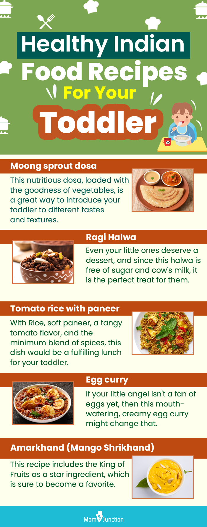 healthy indian food recipes for your toddler (infographic)