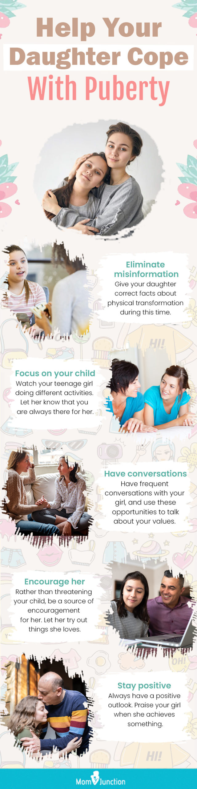 help your daughter cope with puberty (infographic)