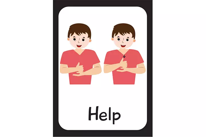 Help in sign language