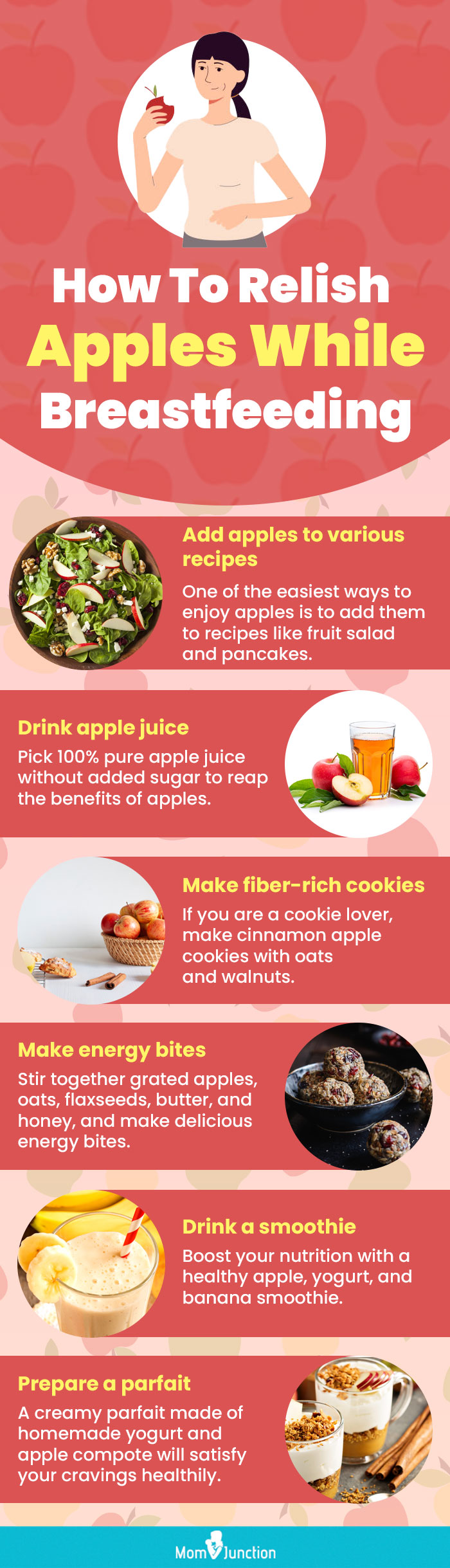 how to relish apples while breastfeeding (infographic)