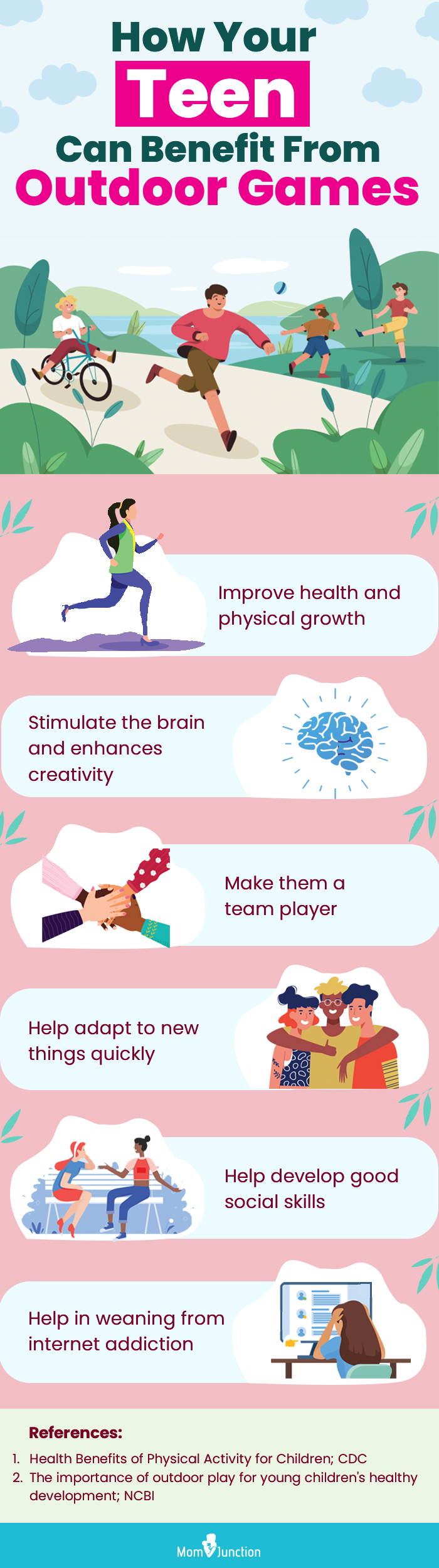 how your teen can benefit from outdoor games (infographic)