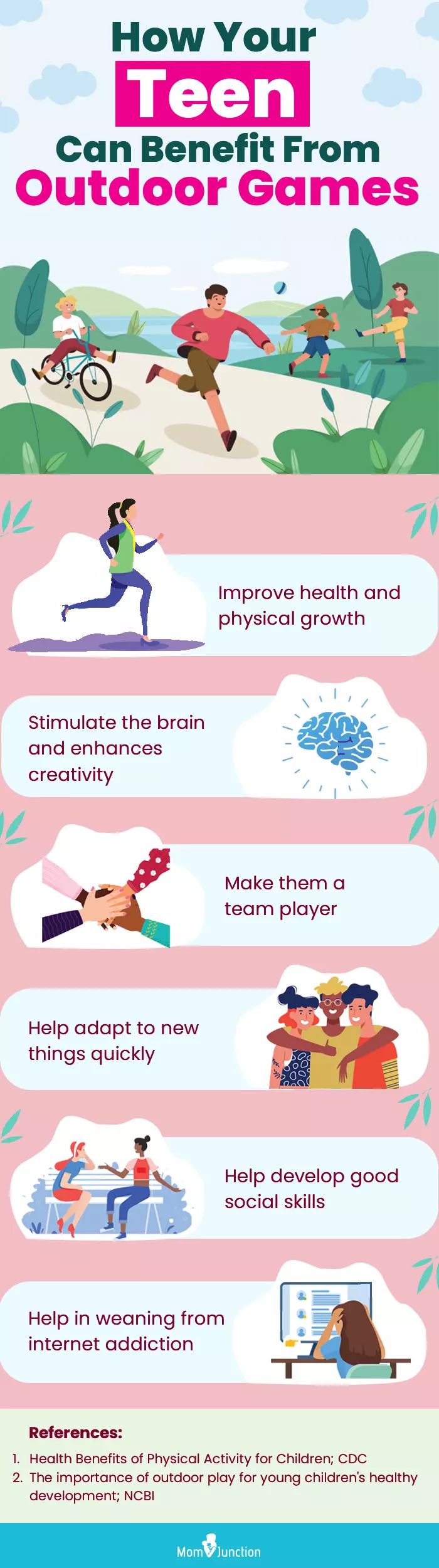 how your teen can benefit from outdoor games (infographic)