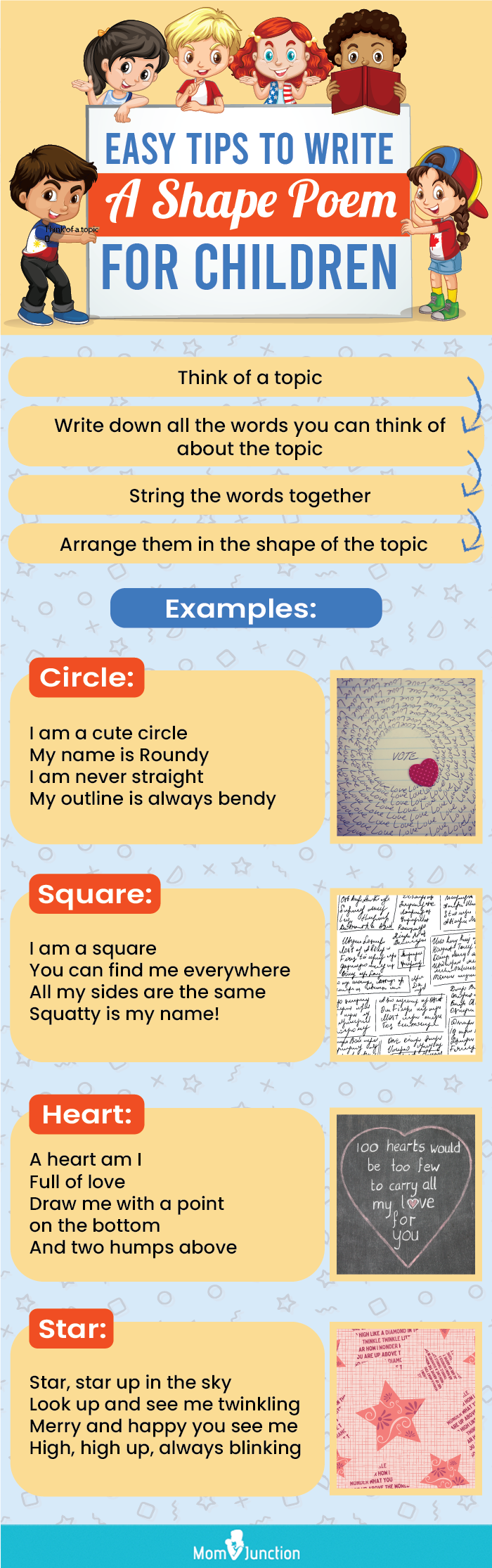shape poem for kids (infographic)