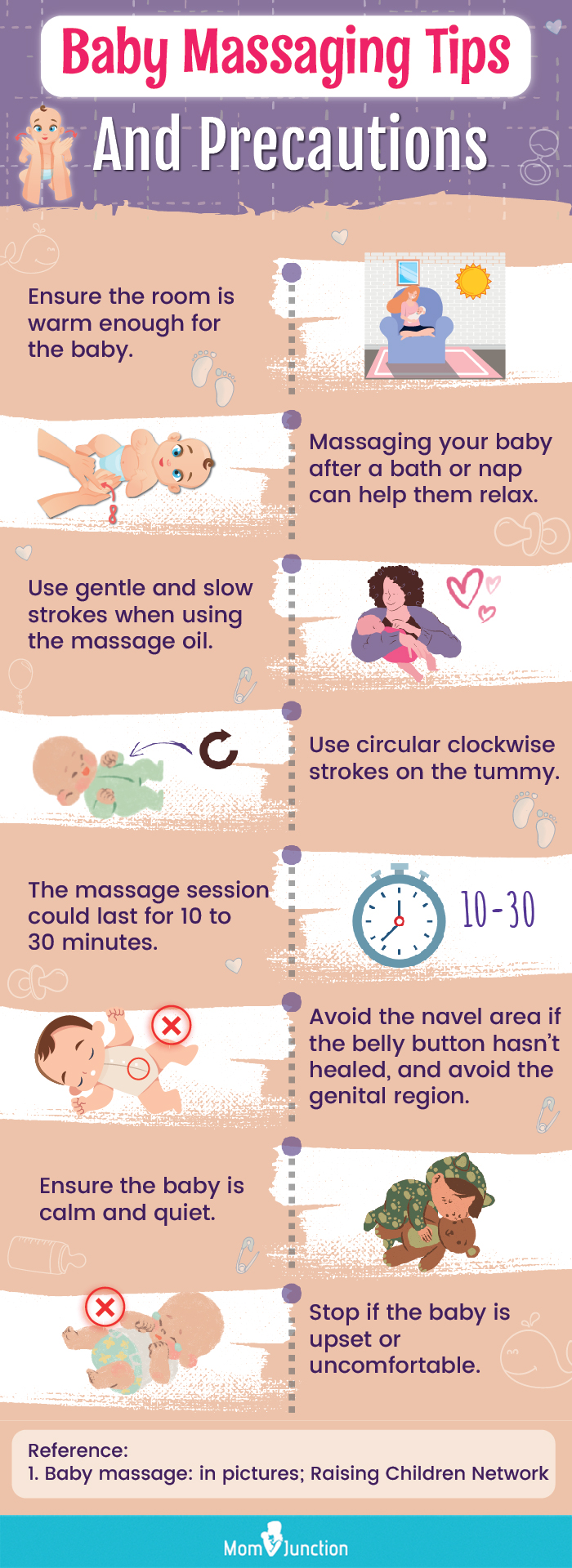Baby Massaging Tips And Precautions (Infographic)