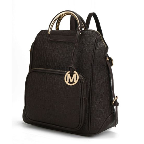 Mia K Collection PU Leather Backpack