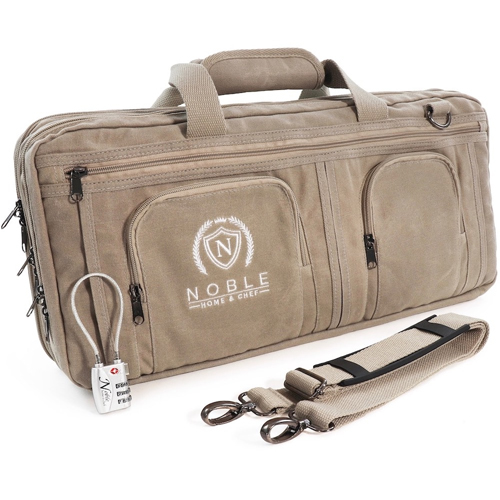Noble Home & Chef Waxed Canvas Chef Knife Bag