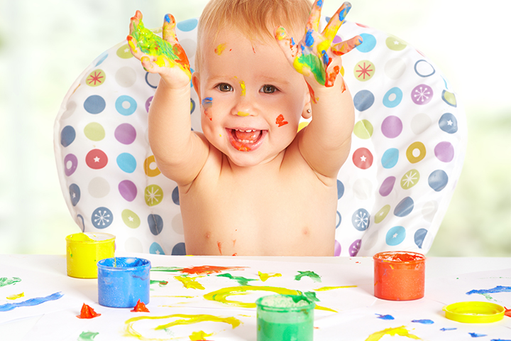 Painting is a simple and easy sensory activity