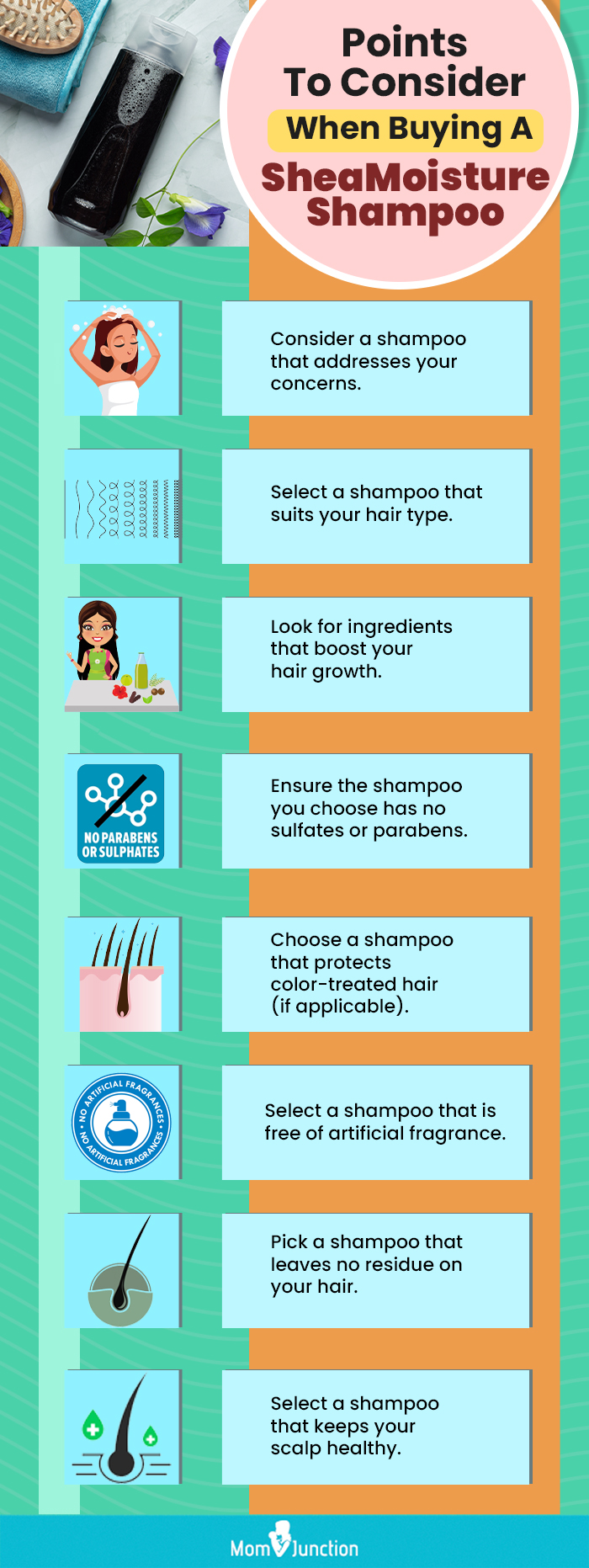 Points To Consider When Buying A SheaMoisture Shampoo (infographic)