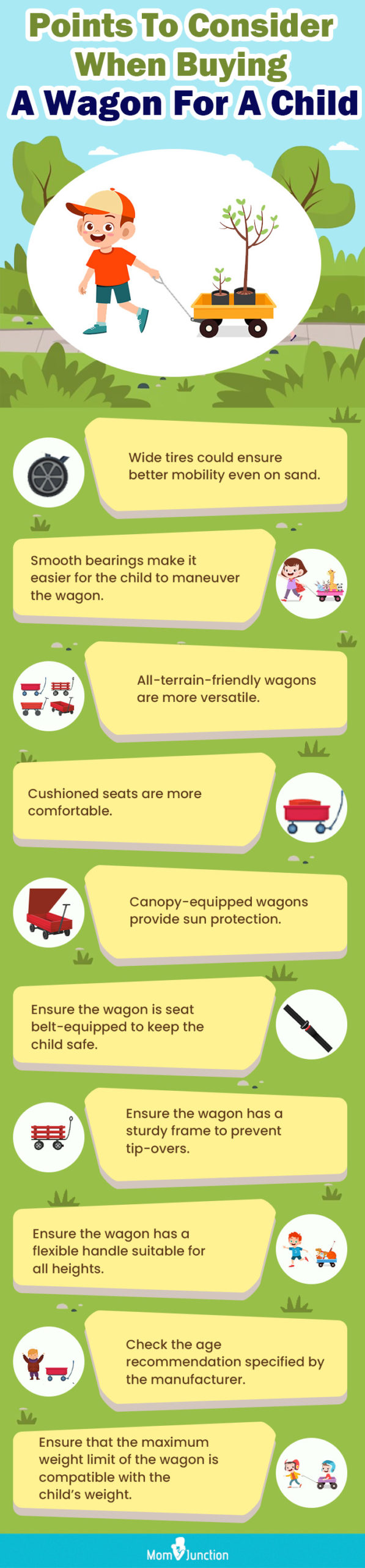  Points To Consider When Buying A Wagon For A Child (infographic)