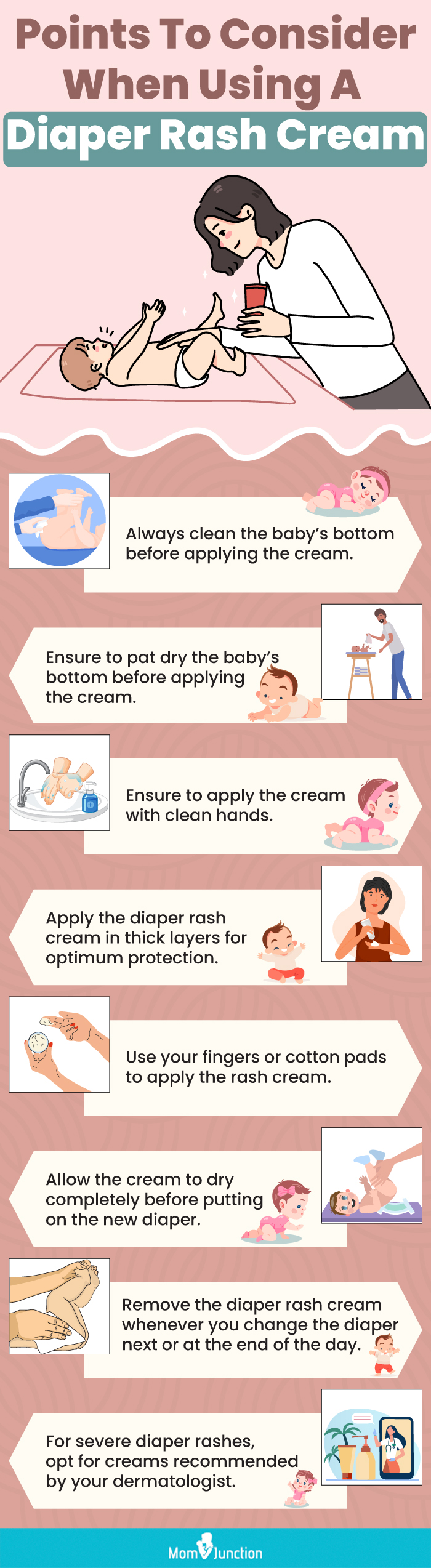 Points To Consider When Using A Diaper Rash Cream (infographic)