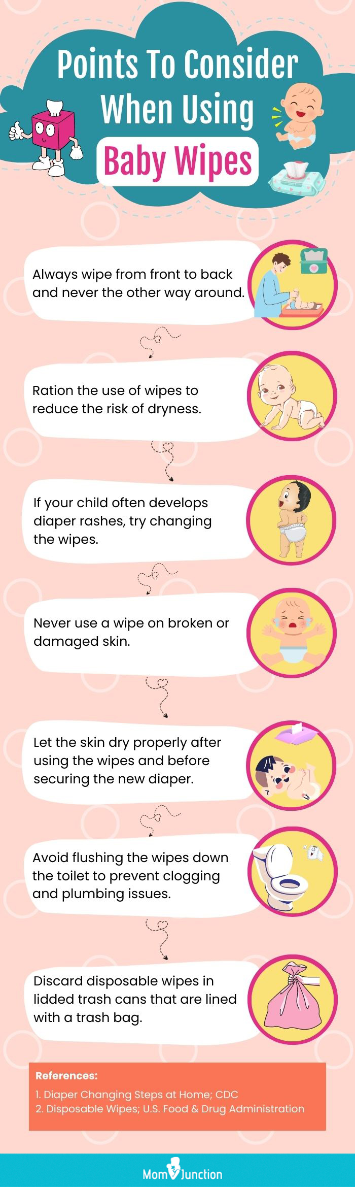 Points To Consider When Using Baby Wipes (Infographic)