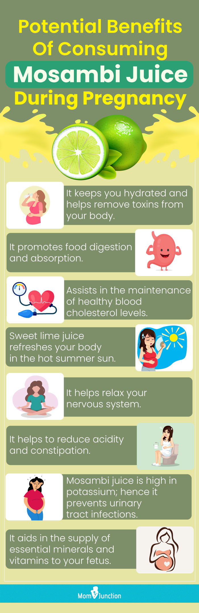 potential benefits of consuming mosambi juice during pregnancy (infographic)