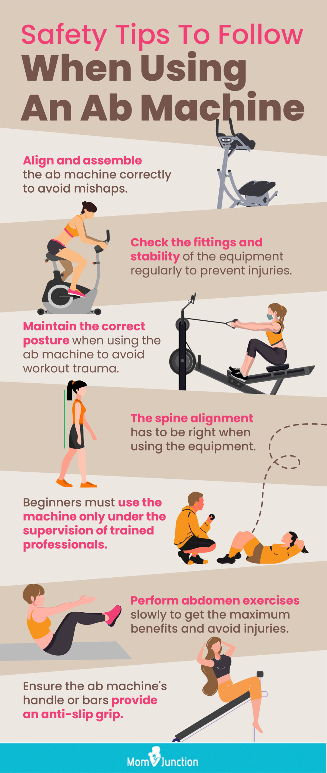 Safety Tips To Follow When Using An Ab Machine (infographic)