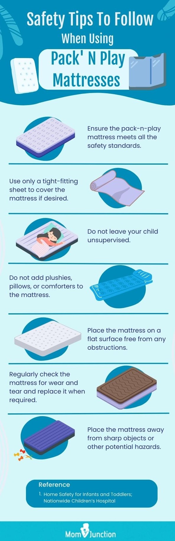 Safety Tips To Follow When Using Pack' N Play Mattresses (infographic)