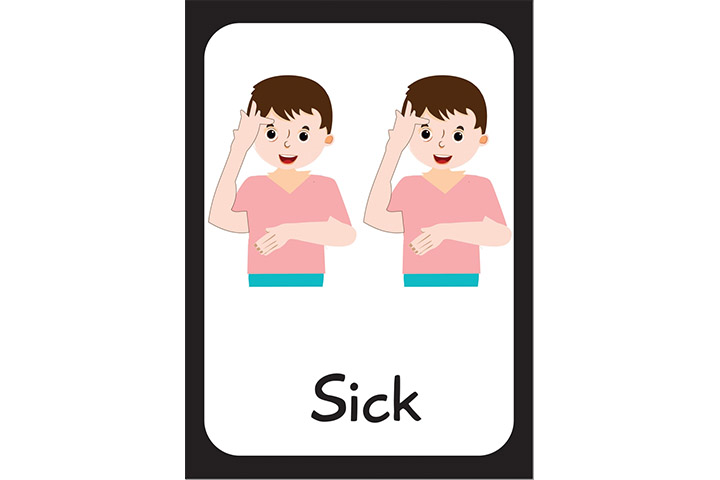 Sick in sign language