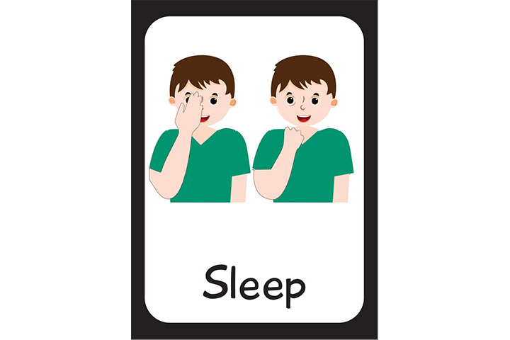 Sleep in sign language