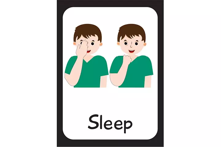 Sleep in sign language