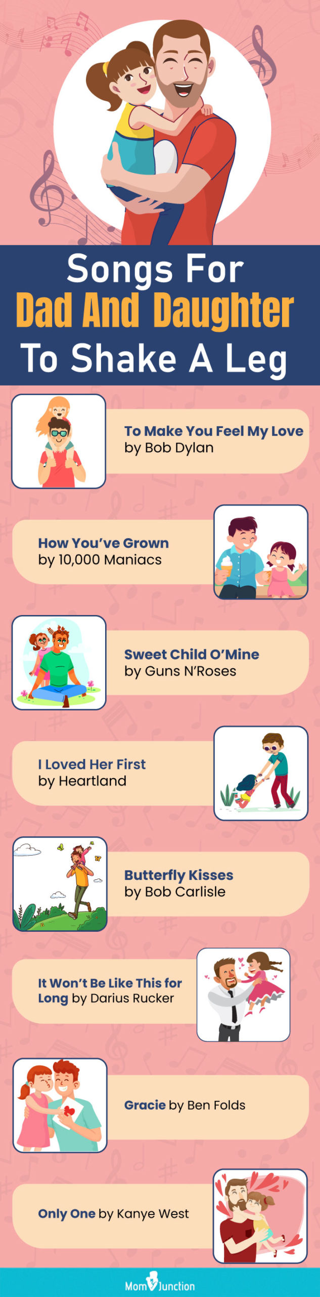 songs for dad and daughter to shake a leg (infographic)
