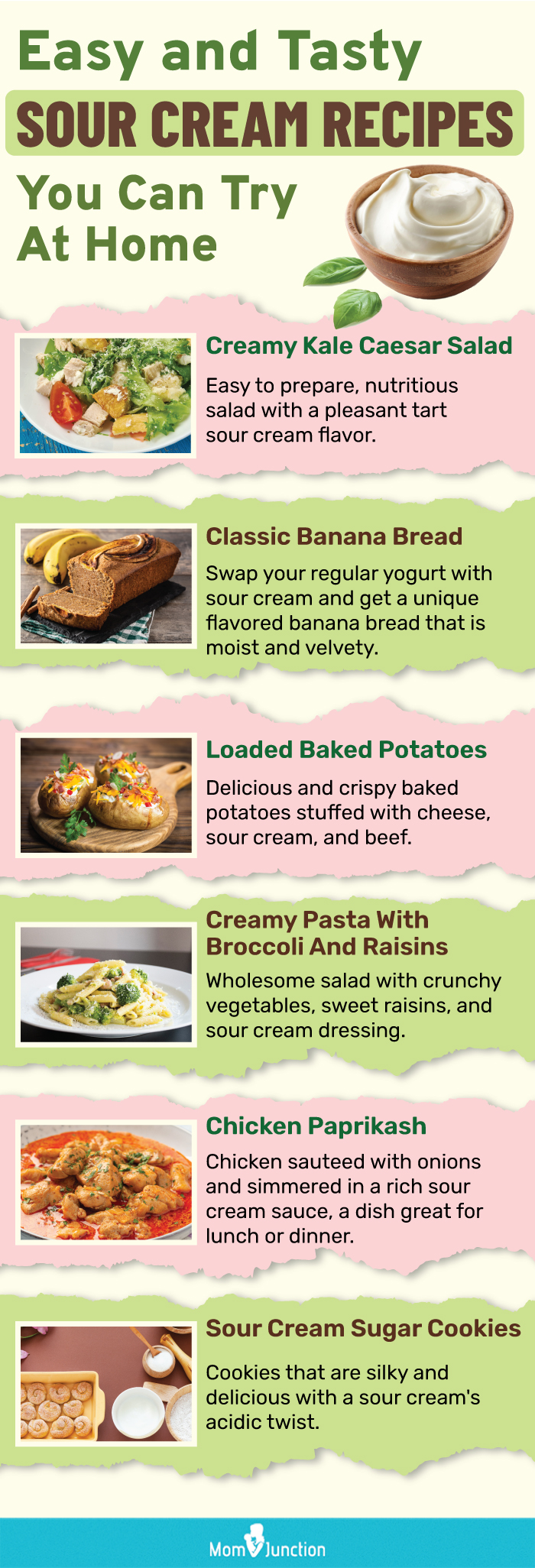 sour cream recipes to try during pregnancy (infographic)