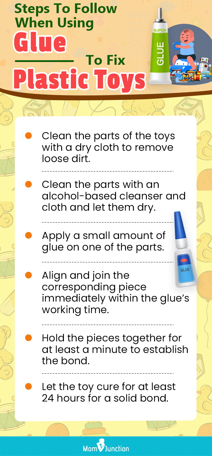 Steps To Follow When Using Glue To Fix Plastic Toys (Infographic)