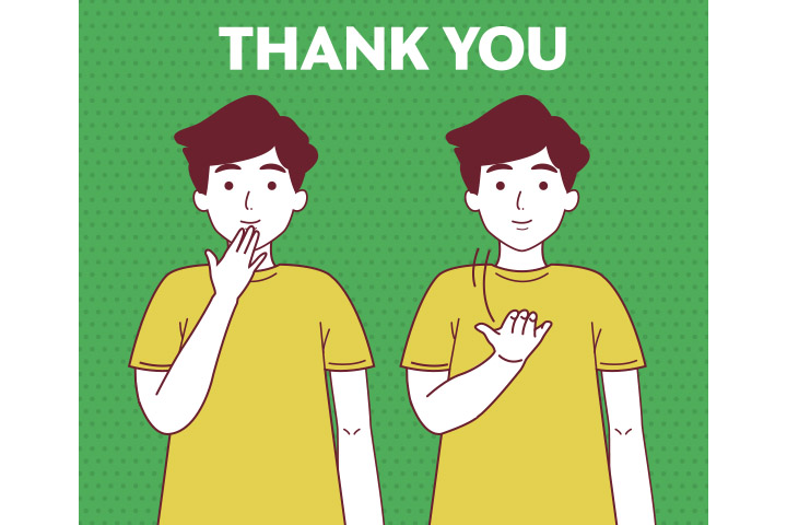 Thank you in sign language