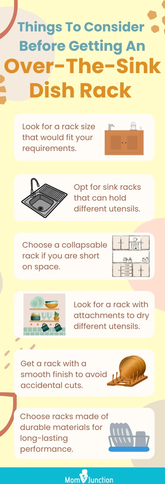 Things To Consider Before Getting An Over-The-Sink Dish Rack (infographic)