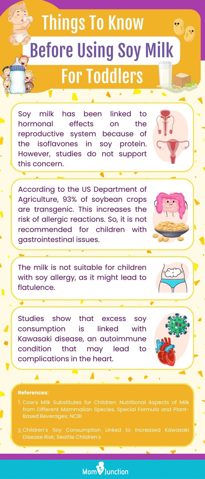 things to know before using soy milk for toddlers (infographic)