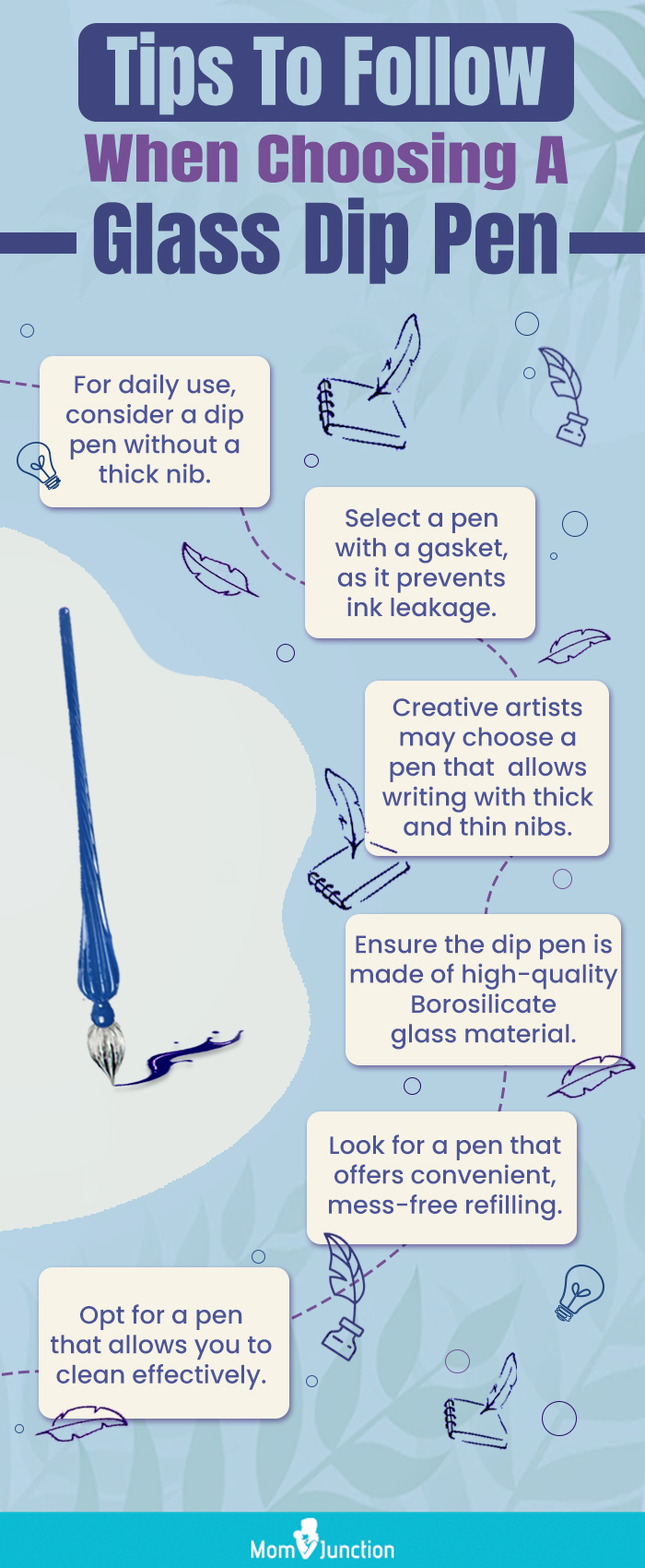 Tips To Follow When Choosing A Glass Dip Pen (infographic)
