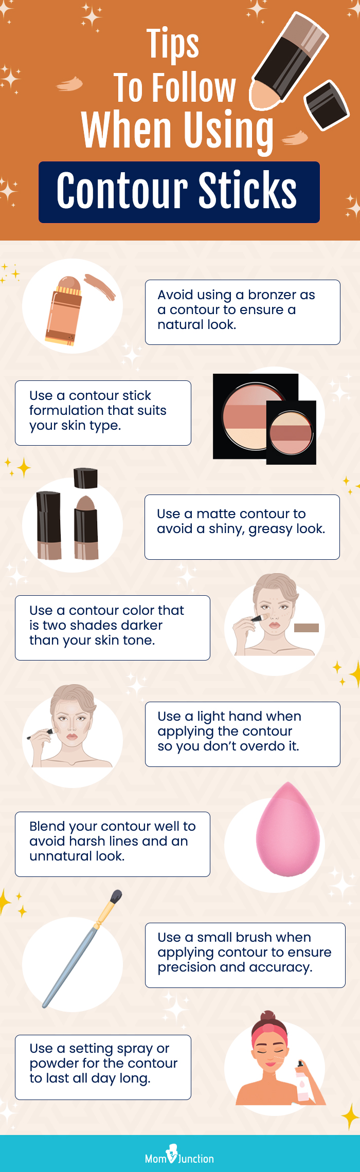 Tips To Follow When Using Contour Sticks (infographic)