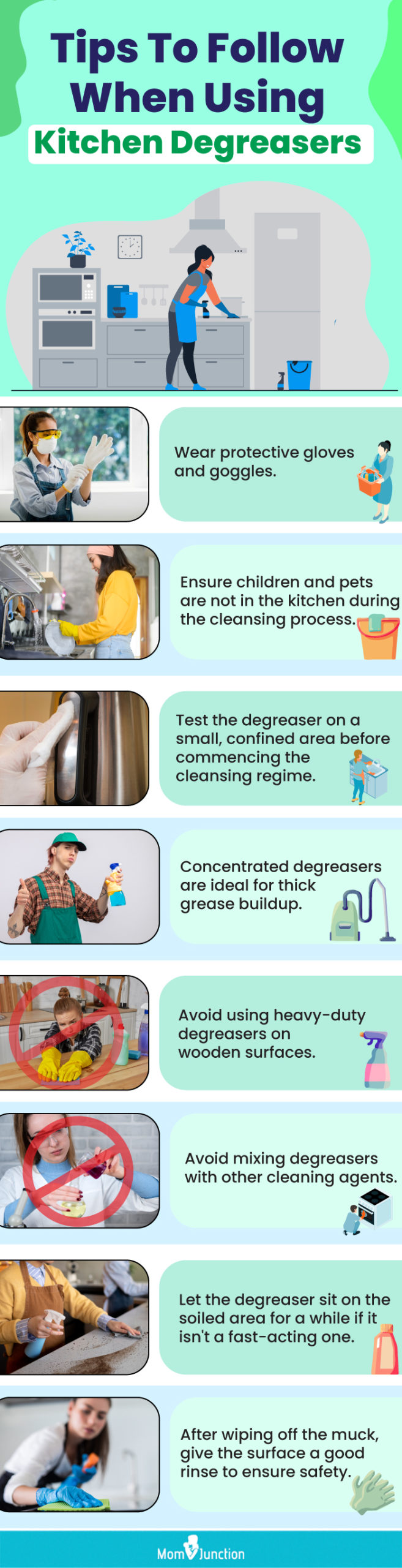 Tips To Follow When Using Kitchen Degreasers (Infographic)