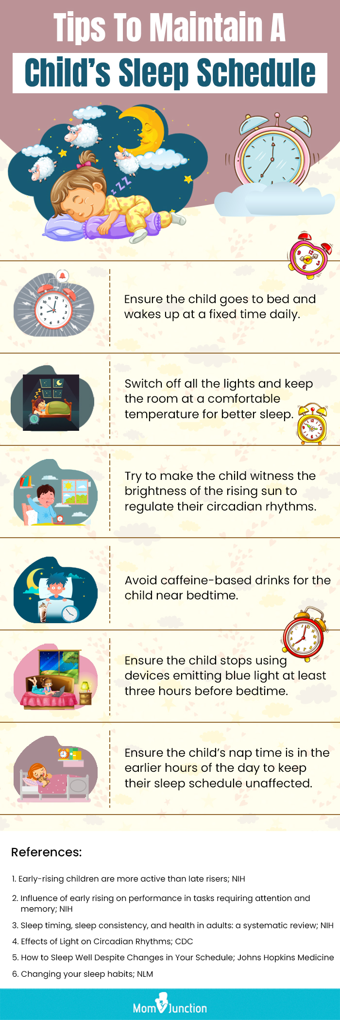 Tips To Maintain A Child’s Sleep Schedule (infographic)