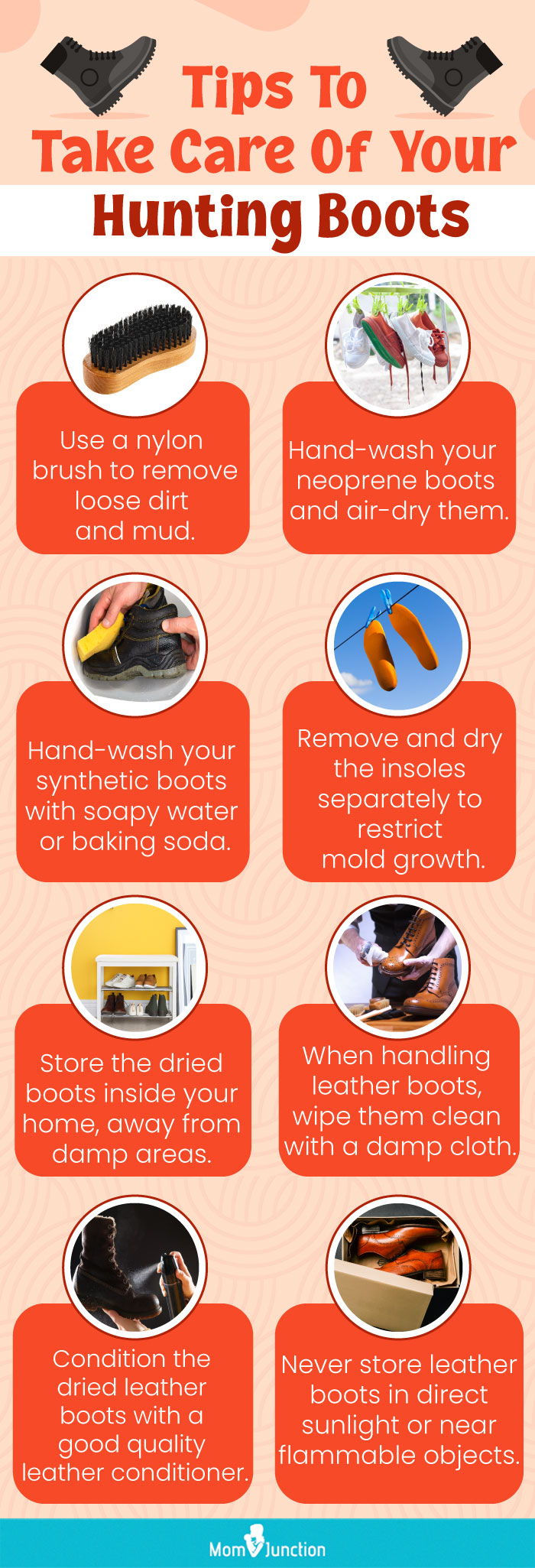 Tips To Take Care Of Your Hunting Boots (infographic)