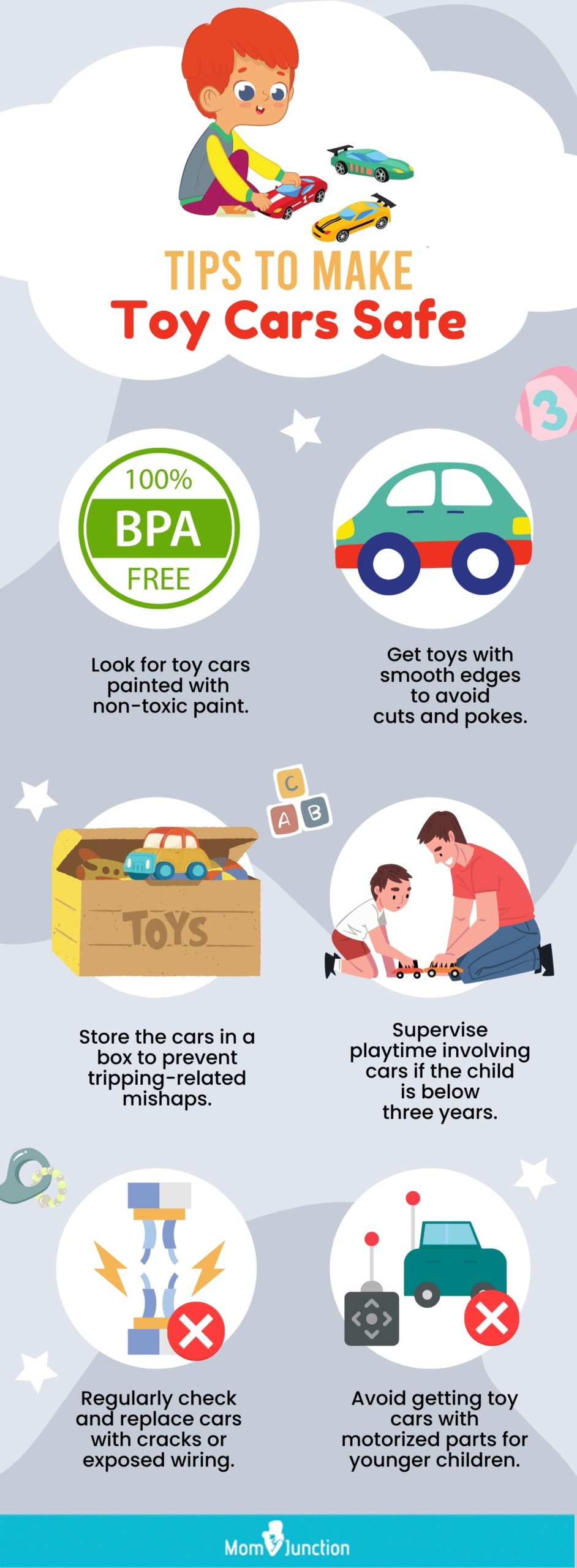 Tips to make toy cars safe (infographic)