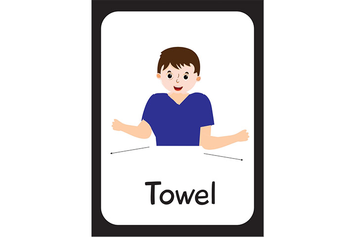 Towel in sign language