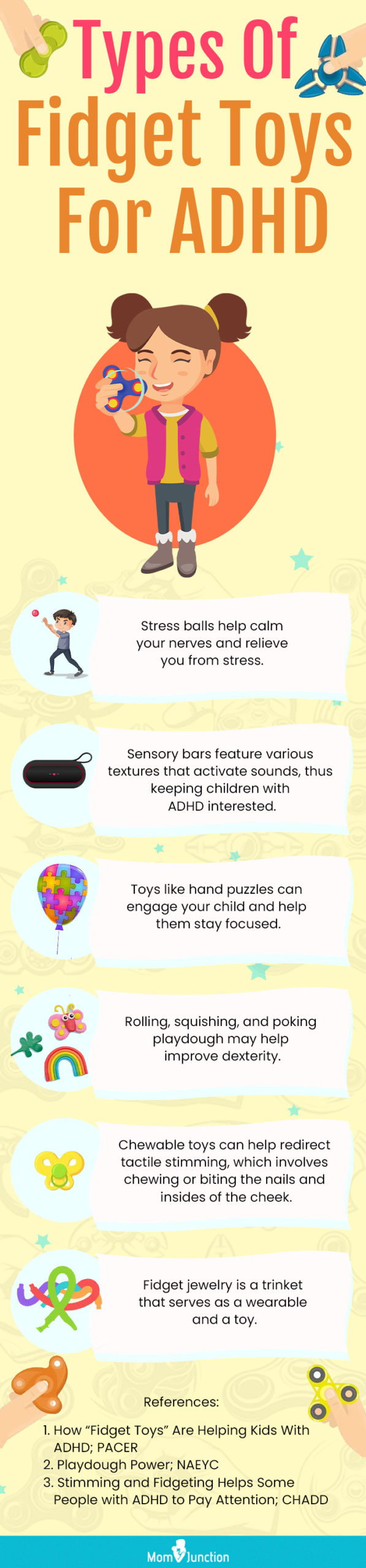 Types Of Fidget Toys For ADHD (infographic)