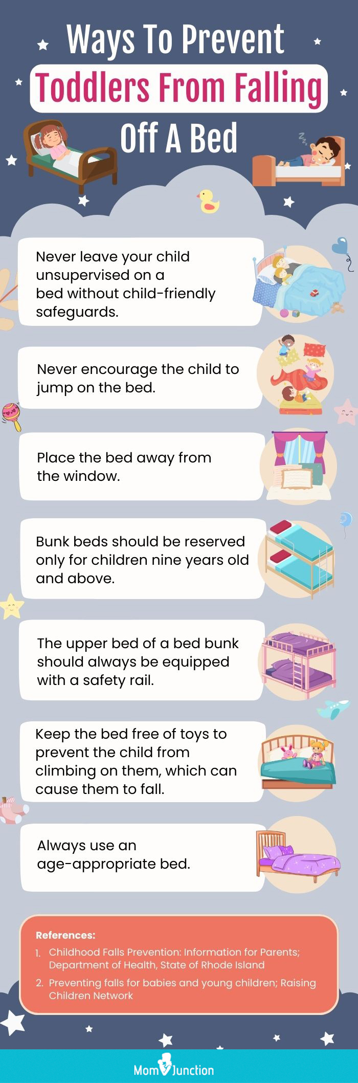 Ways To Prevent Toddlers From Falling Off A Bed (Infographic)