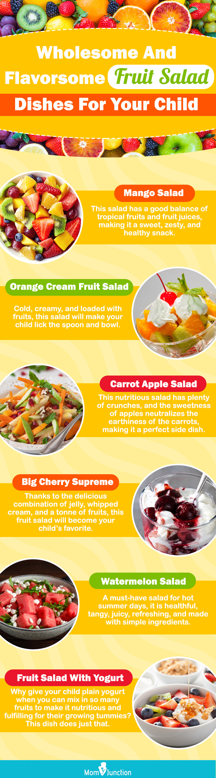 wholesome and flavorsome fruit salad dishes for your child (infographic)