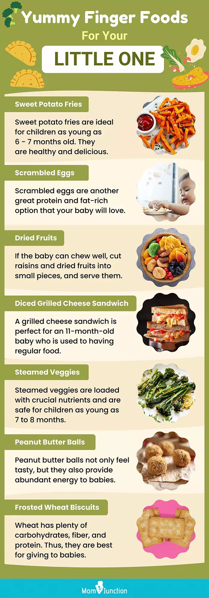 yummy finger foods for your little one (infographic)