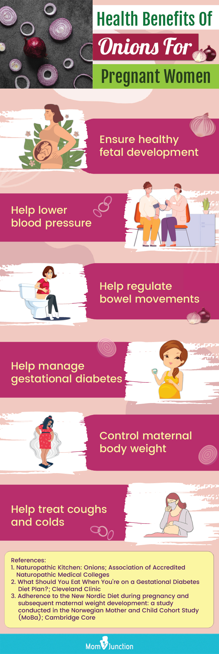 benefits of eating onions for pregnant women (infographic)